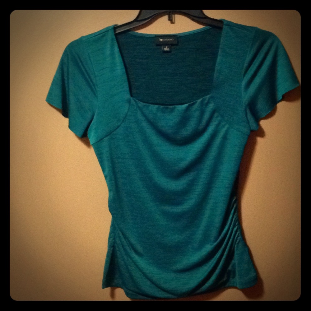 AB studio Teal blue green dress top